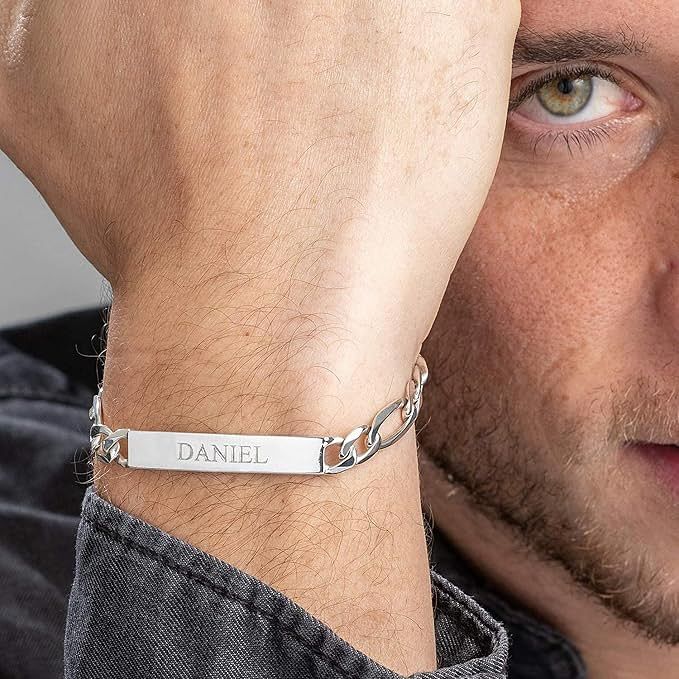 Pulseras con placa para hombre