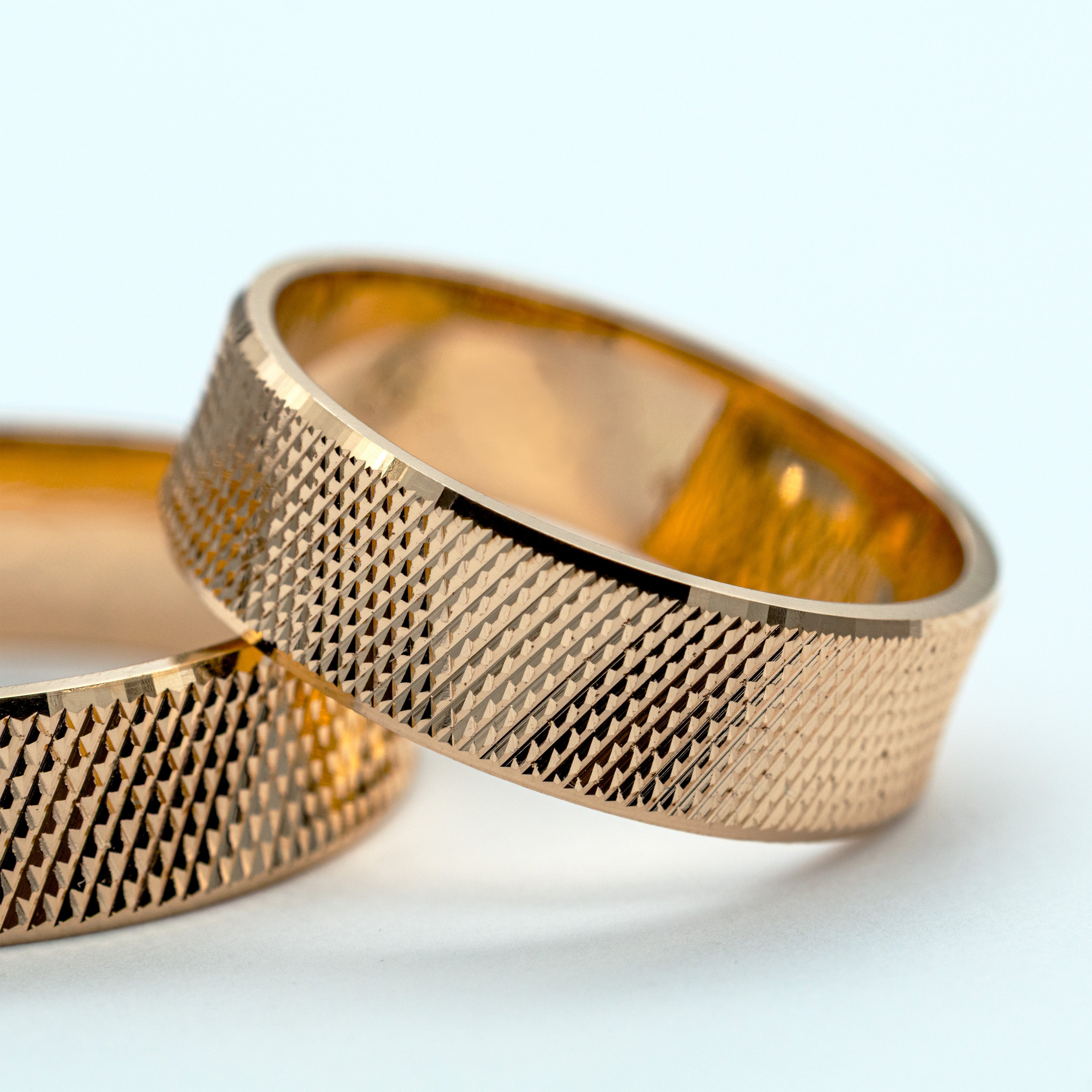Aros de Matrimonio Cinta Belga en Oro 18K y Plata 925