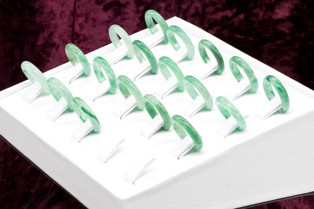 Anillos de jade natural