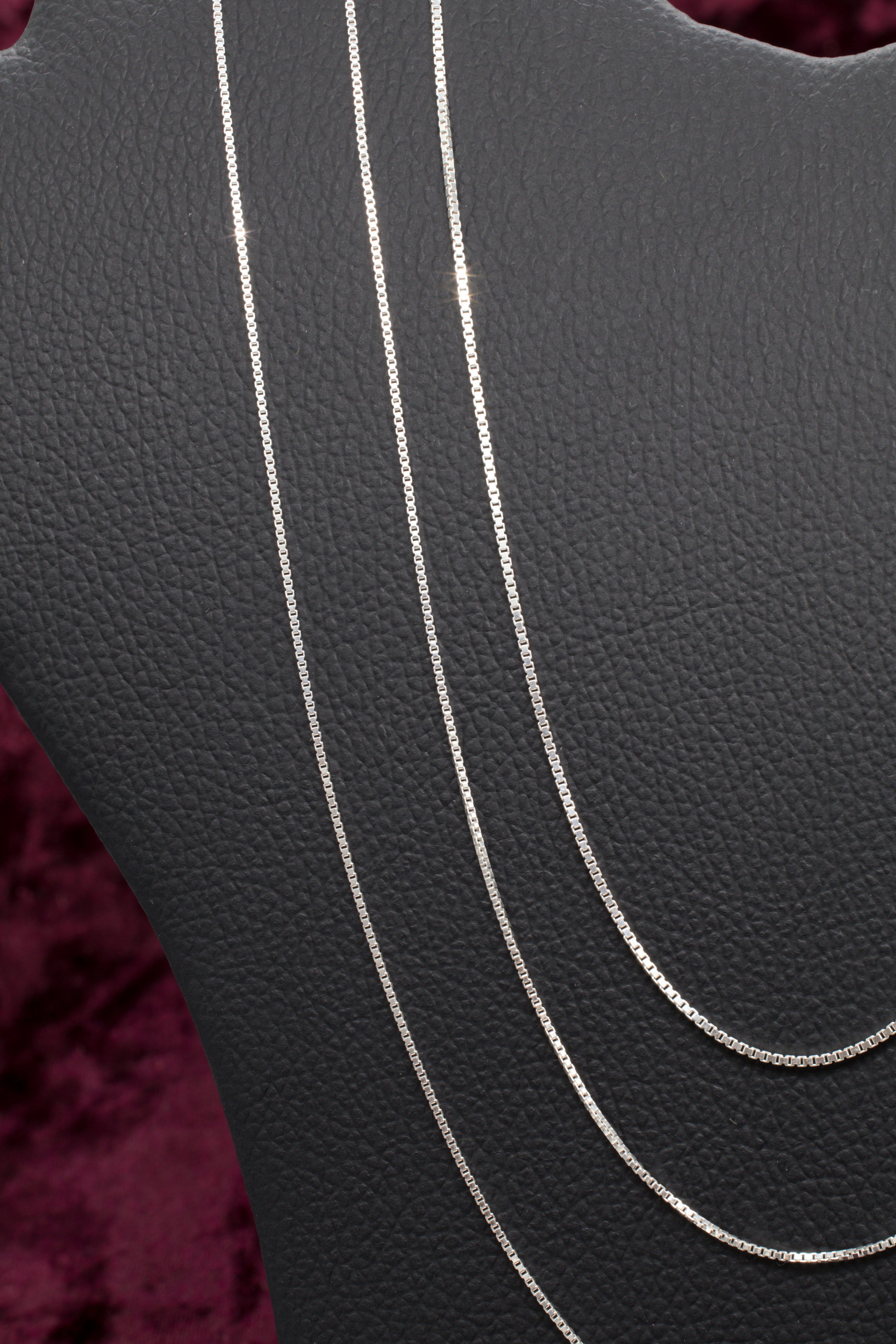 Cadenas de plata veneciana 40 45 50 cm