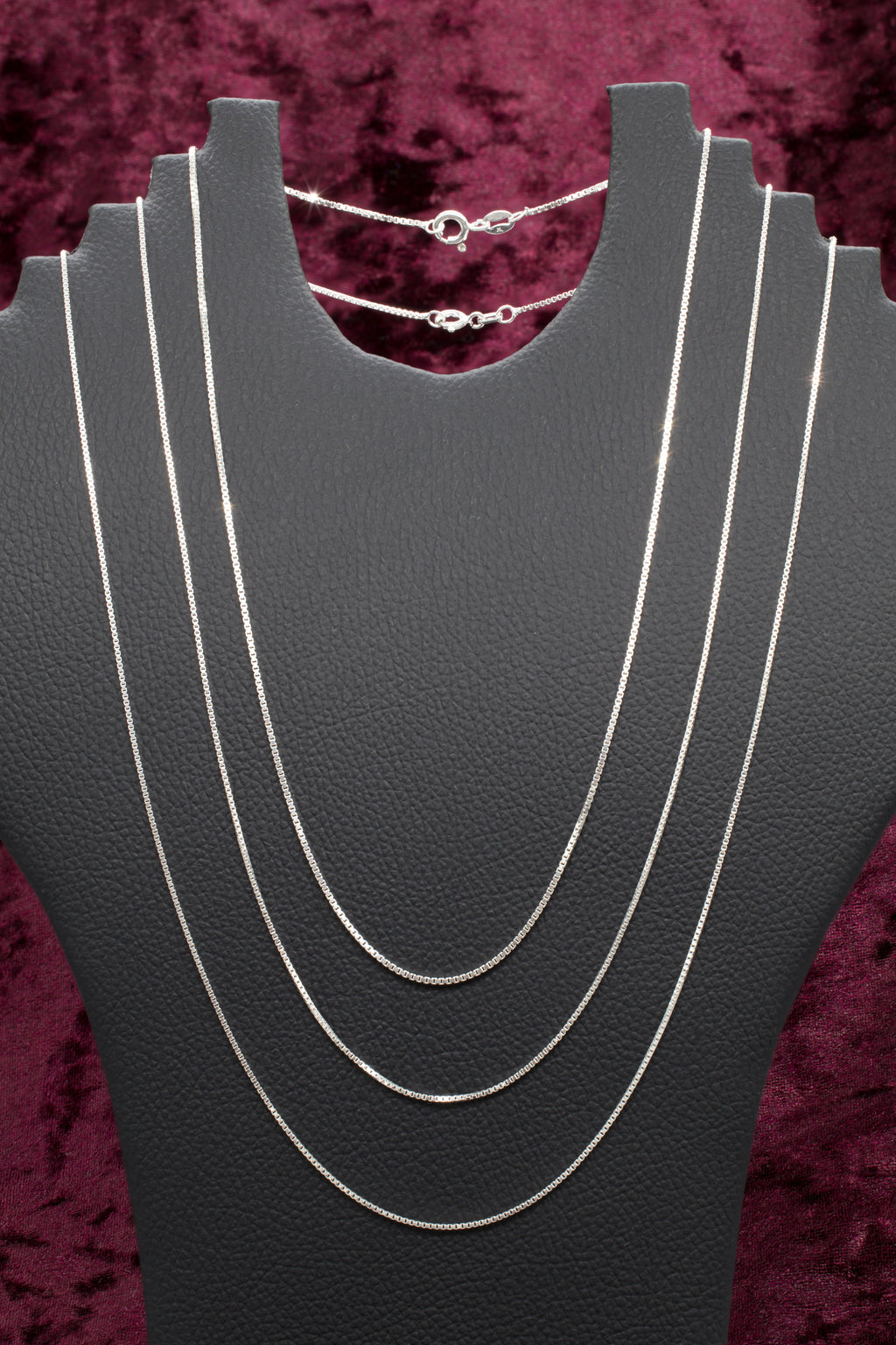 Cadenas de plata veneciana 40 45 50 cm