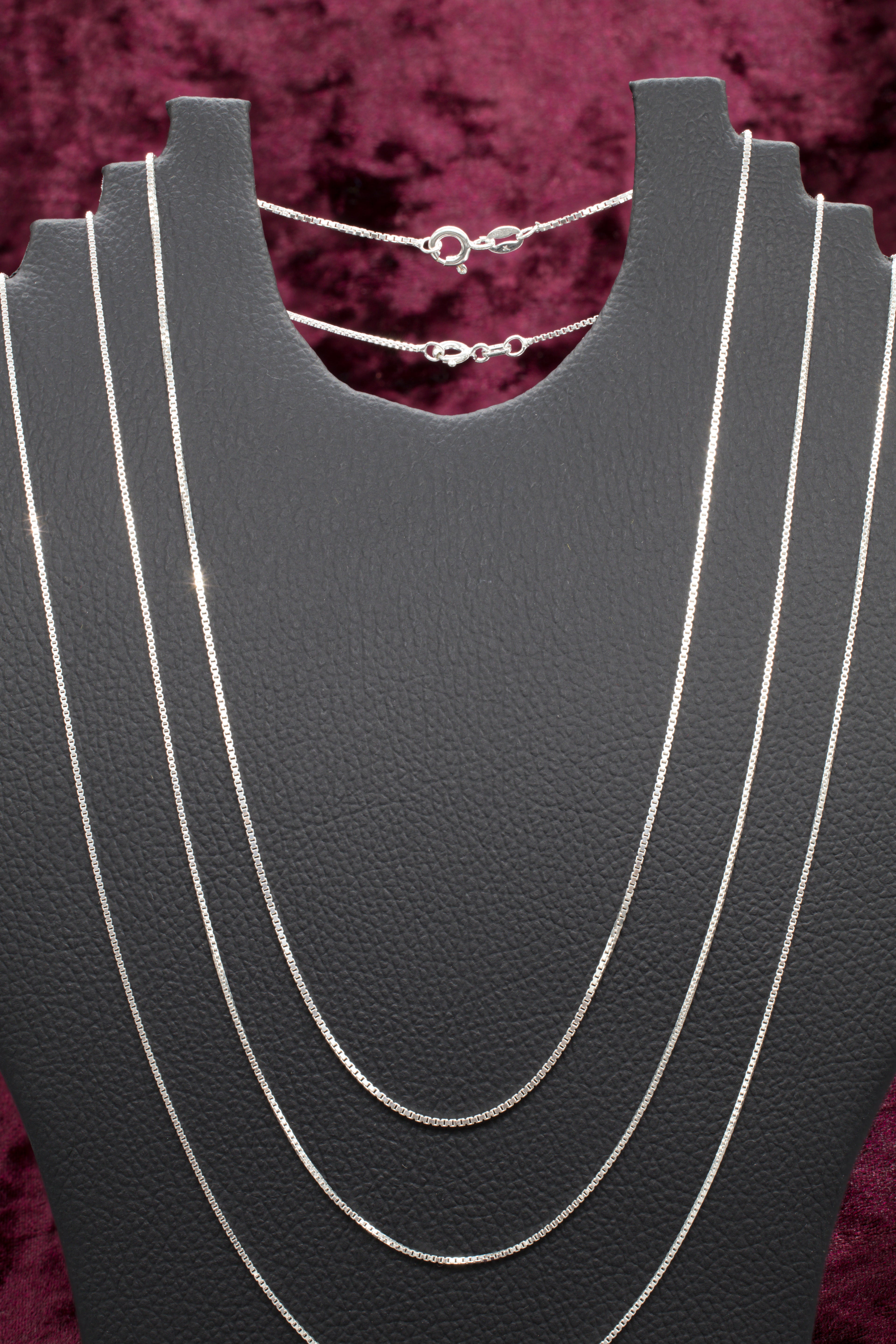 Cadenas de plata veneciana 40 45 50 cm