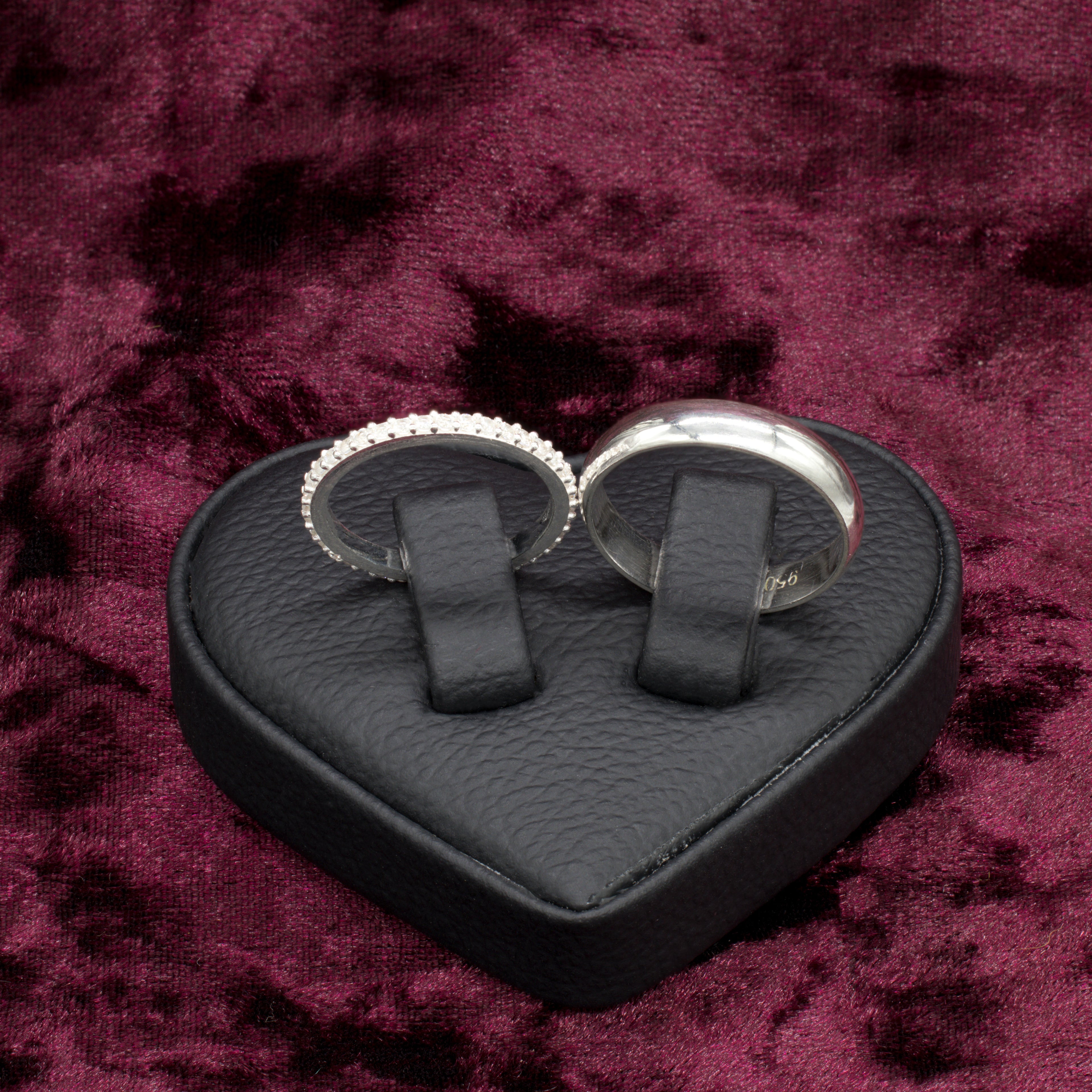 Par anillos de plata churumbela y aro para pareja