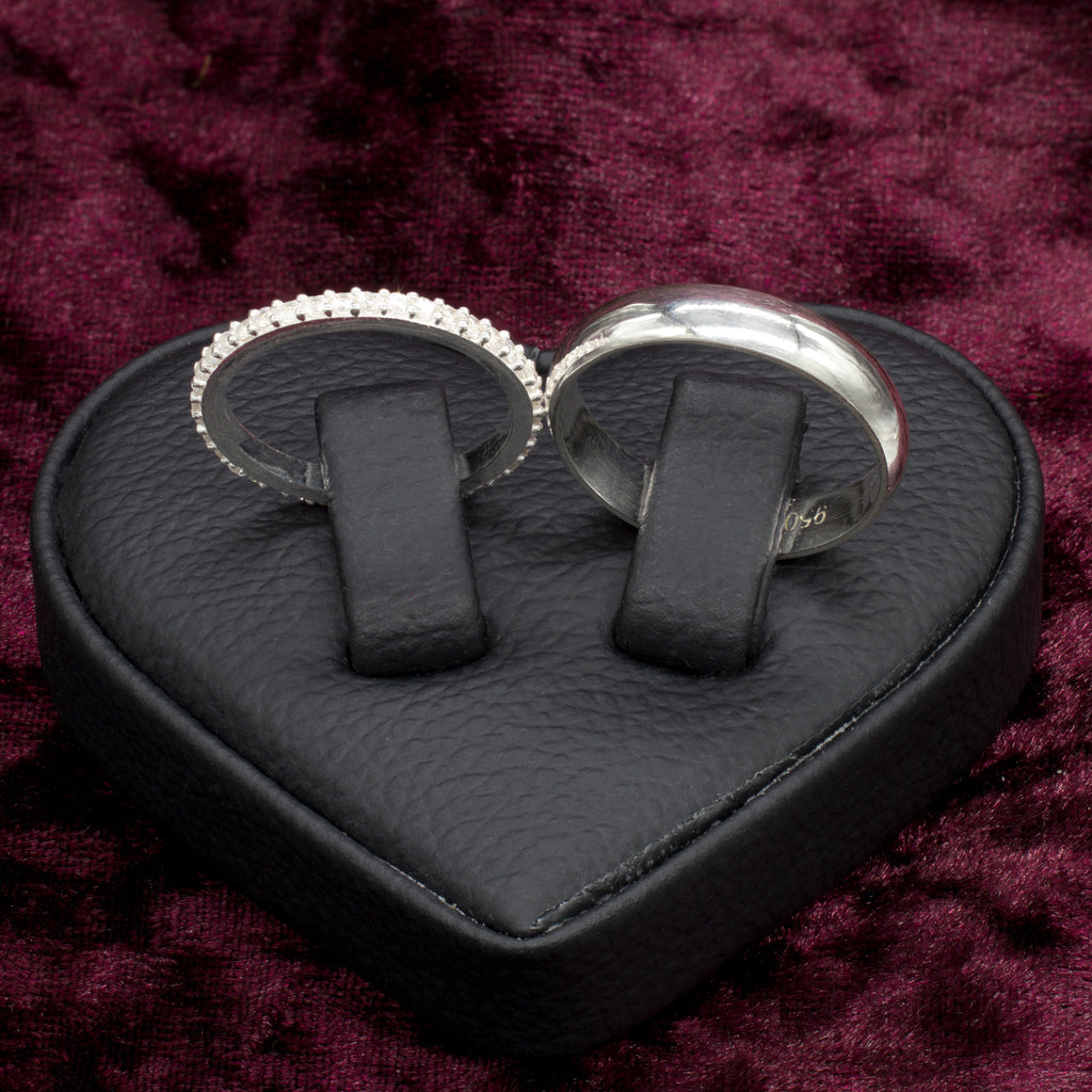 Par anillos de plata churumbela y aro para pareja