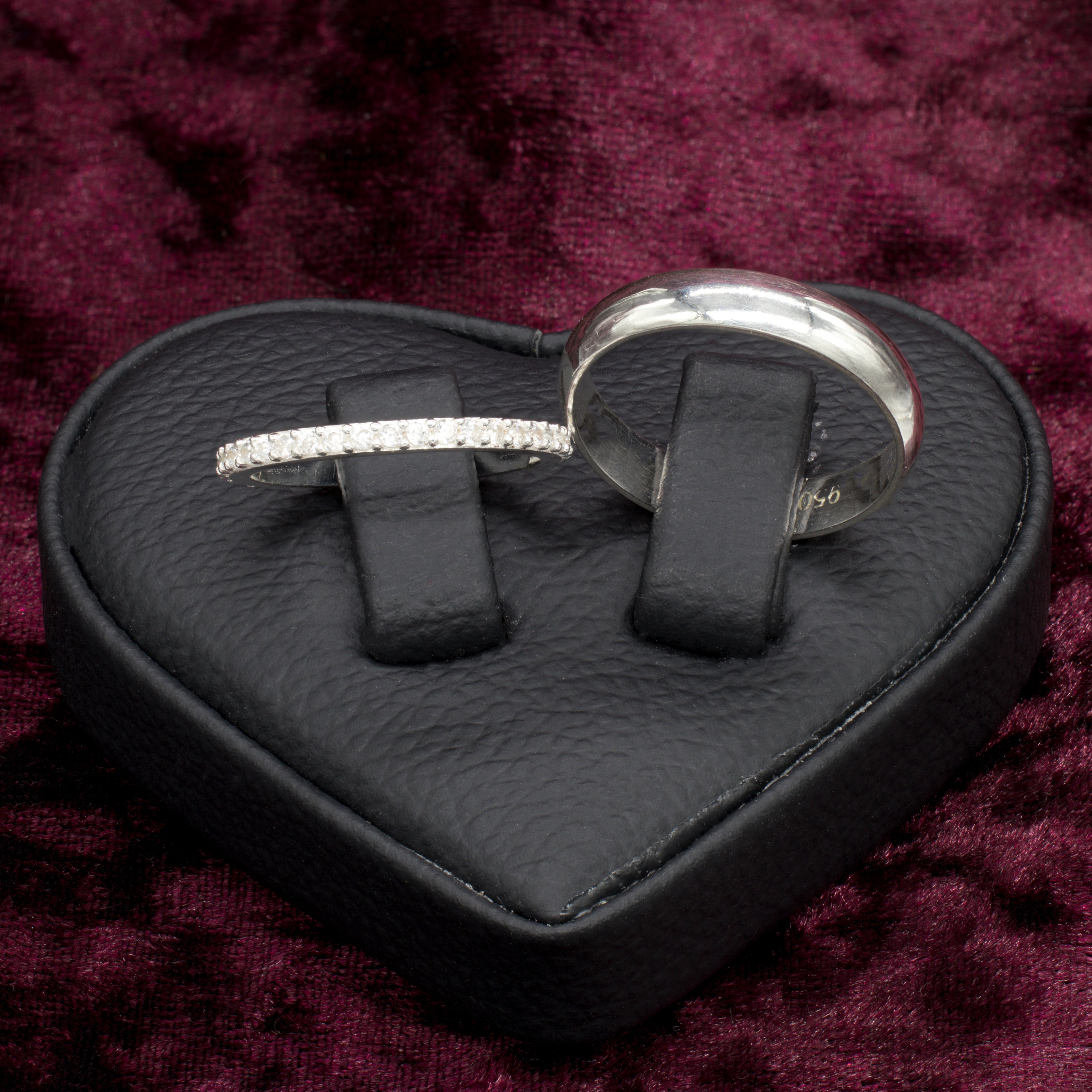 Par anillos de plata churumbela y aro para pareja