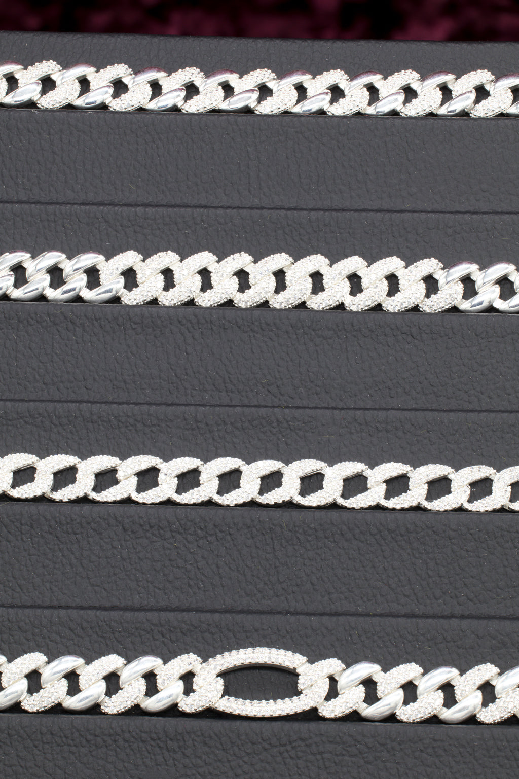 Pulseras con micro circones de plata