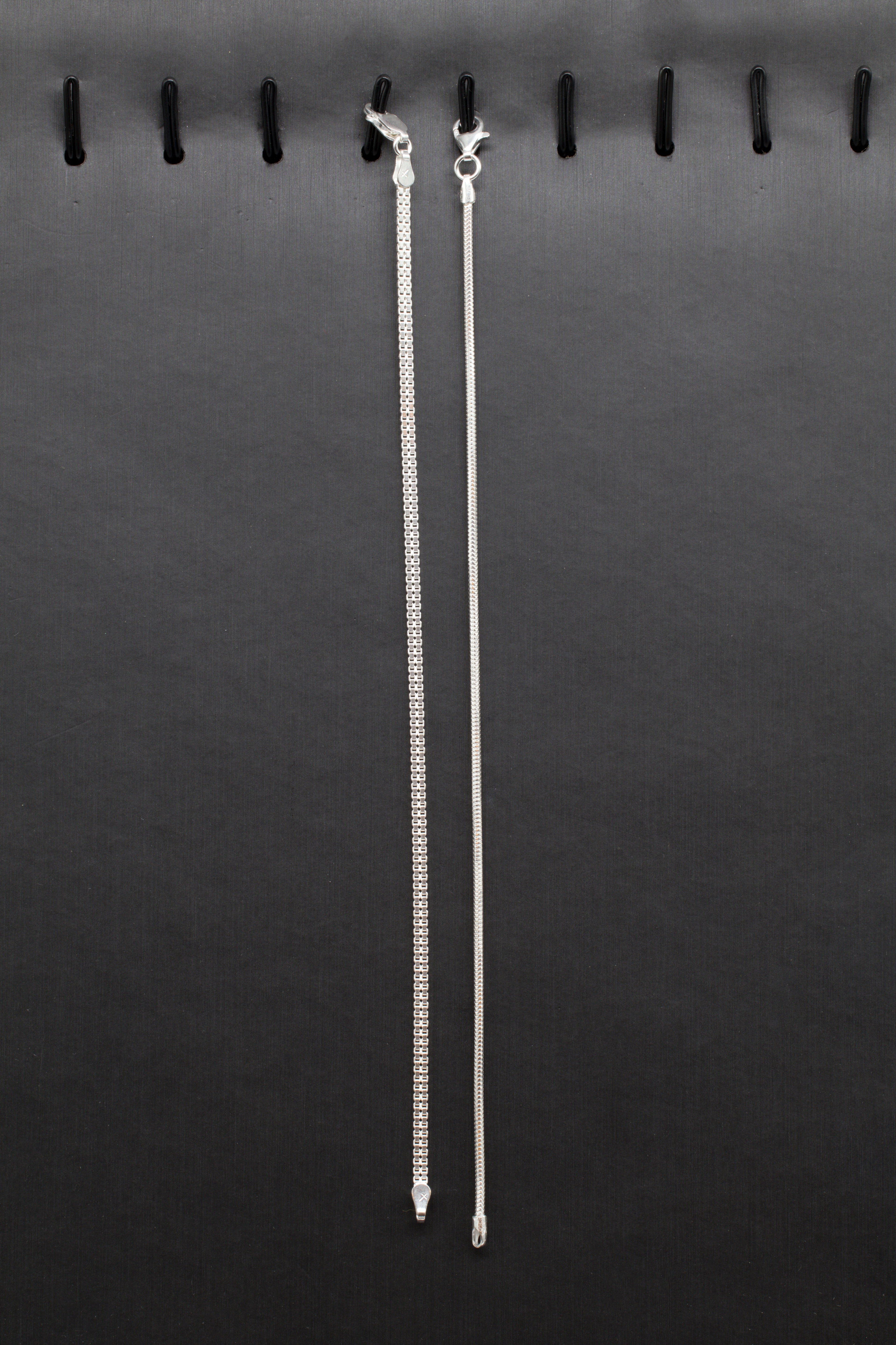 Pulseras de plata delgadas para mujer